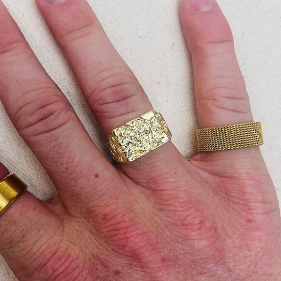 Y2k 2000s vintage style foil ring - Picture 3 of 6